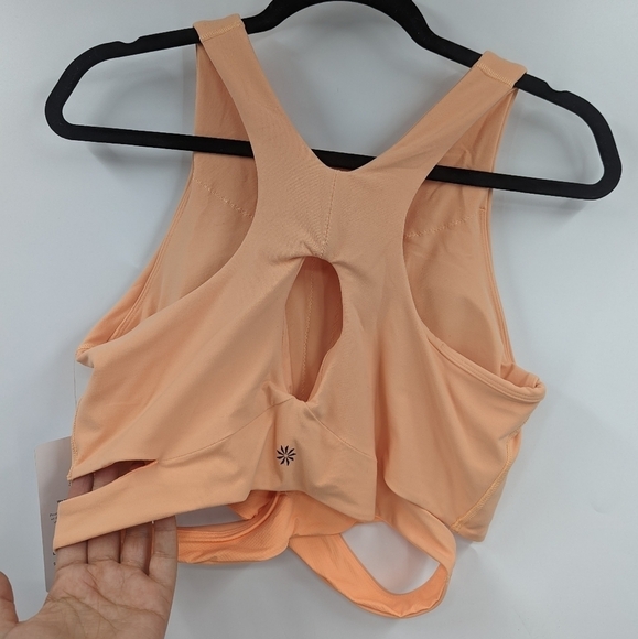 NWT ATHLETA Conscious Cut Out Crop Bra Top (A-C) - Picture 7 of 12